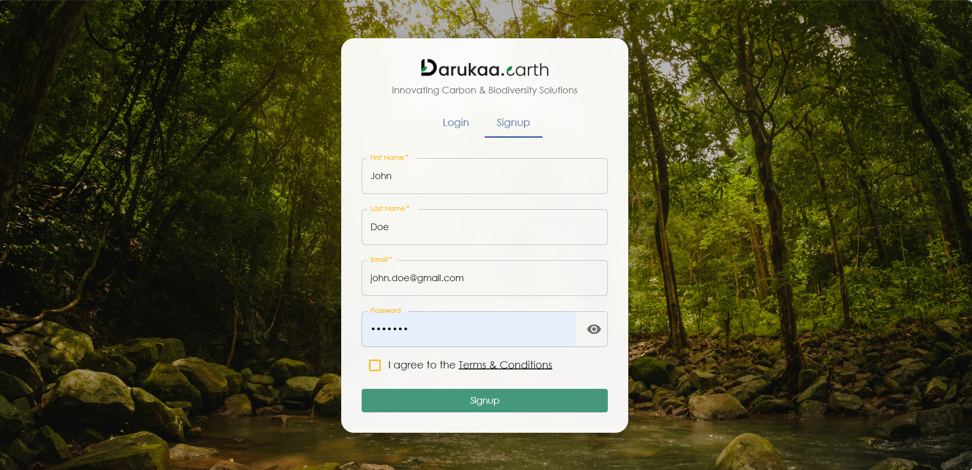Sign Up UI